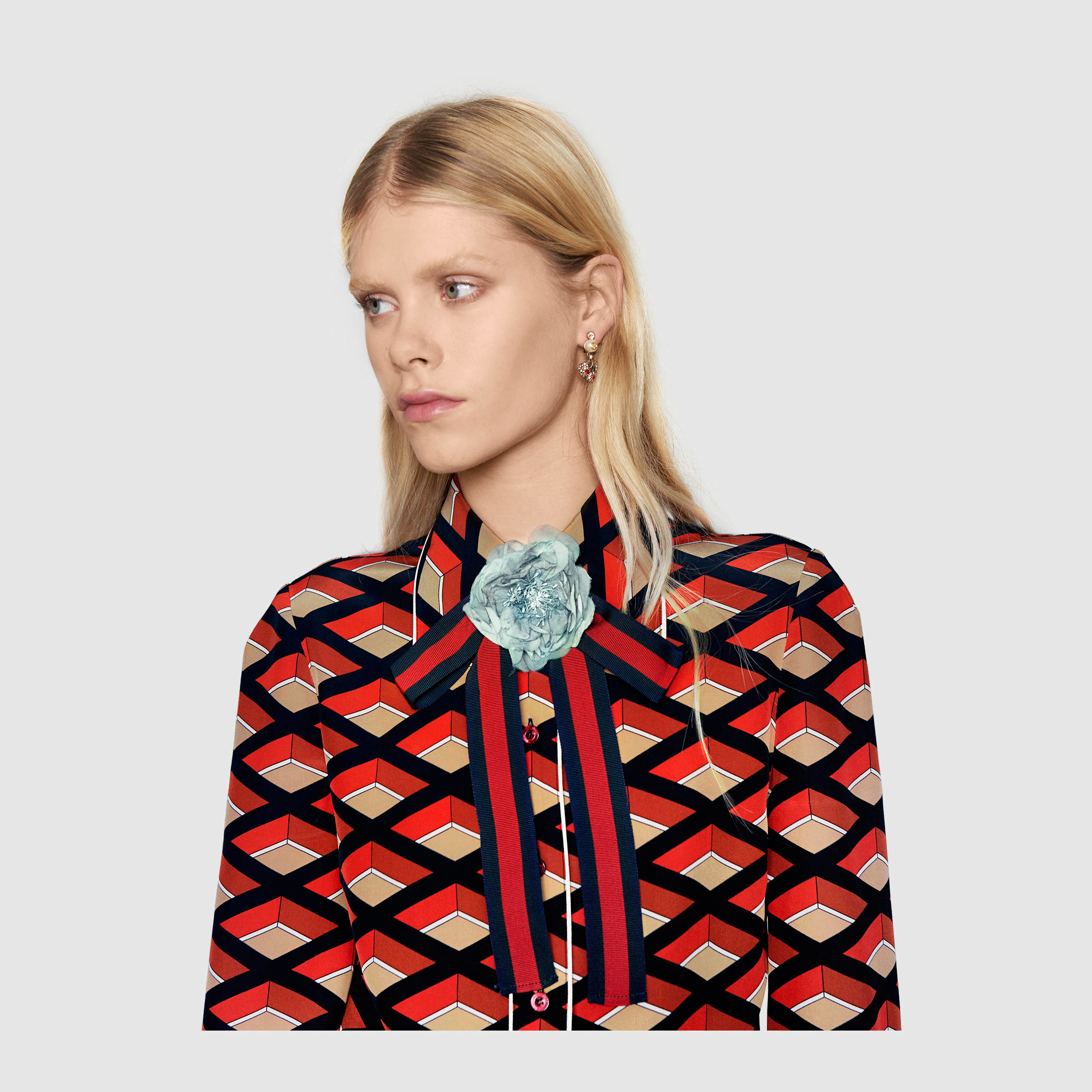 gucci silk shirt women